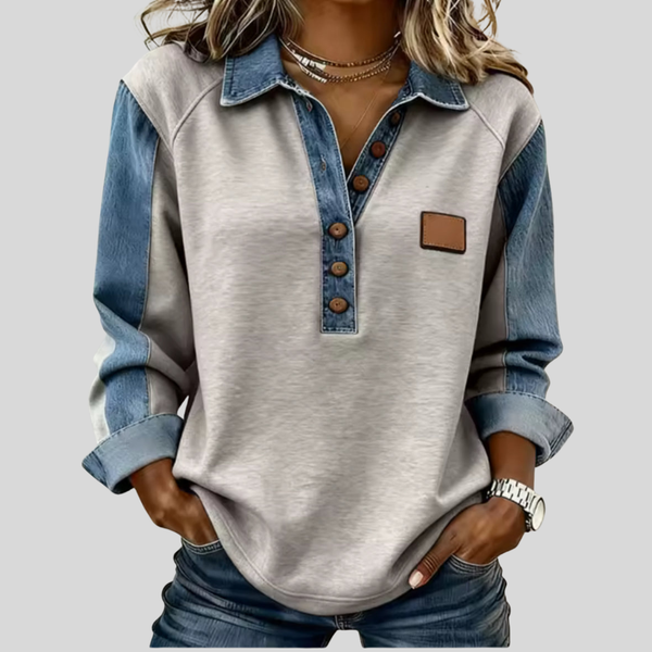 Mamen | Jersey con Cuello y Mangas Vaqueras