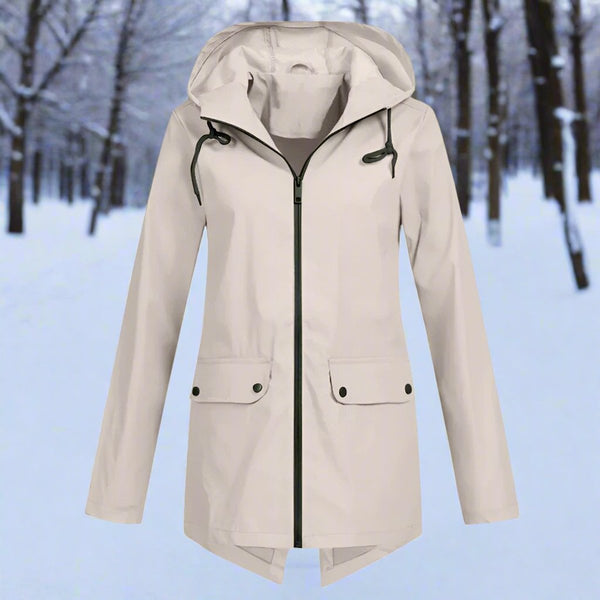 Lorraine | Chubasquero largo impermeable con capucha