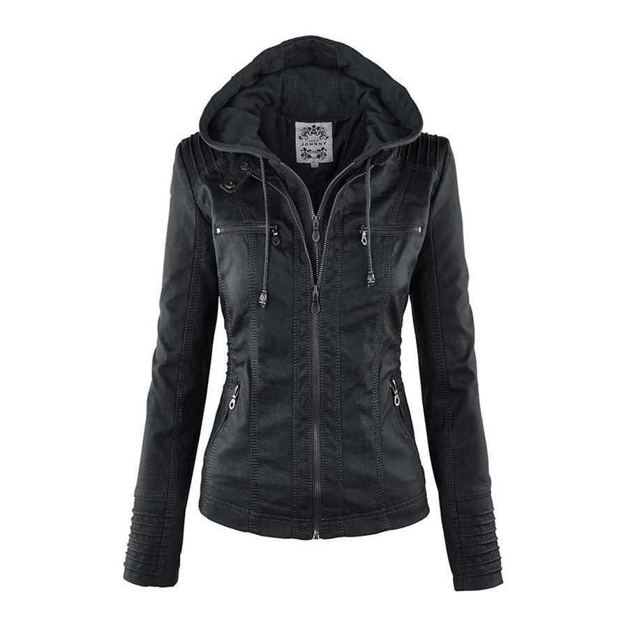 Callista | Cazadora biker con capucha