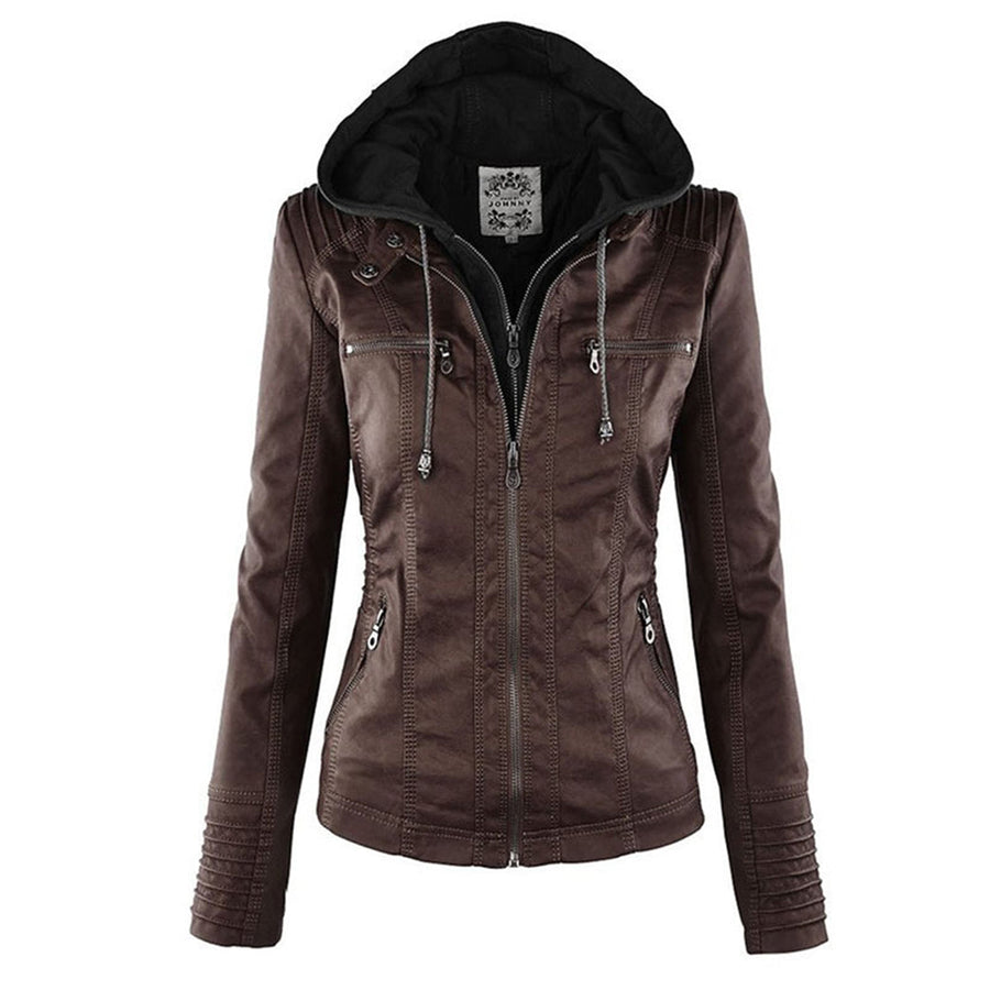 Callista | Cazadora biker con capucha