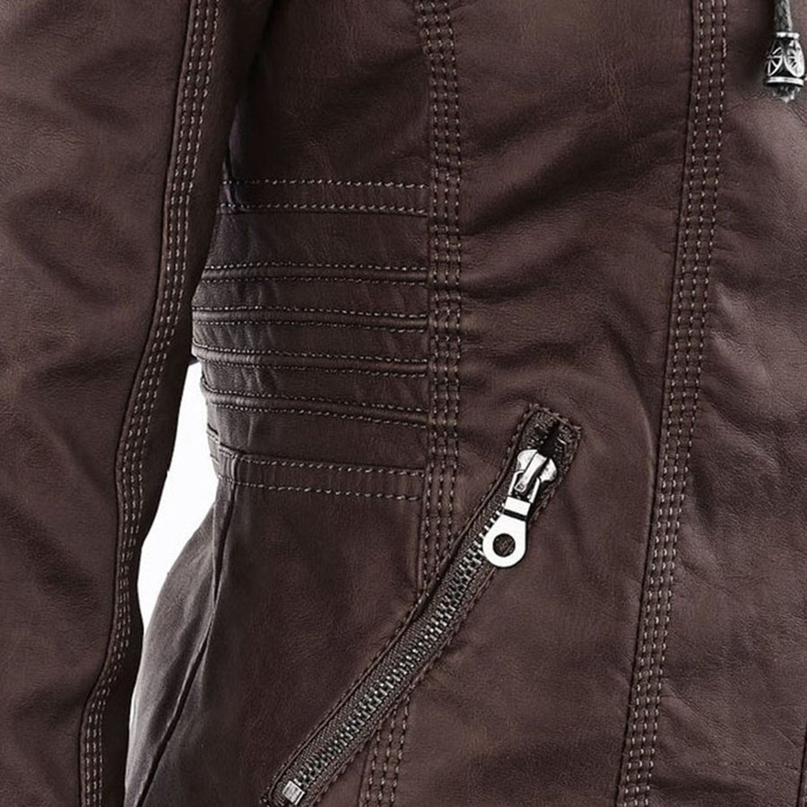 Callista | Cazadora biker con capucha