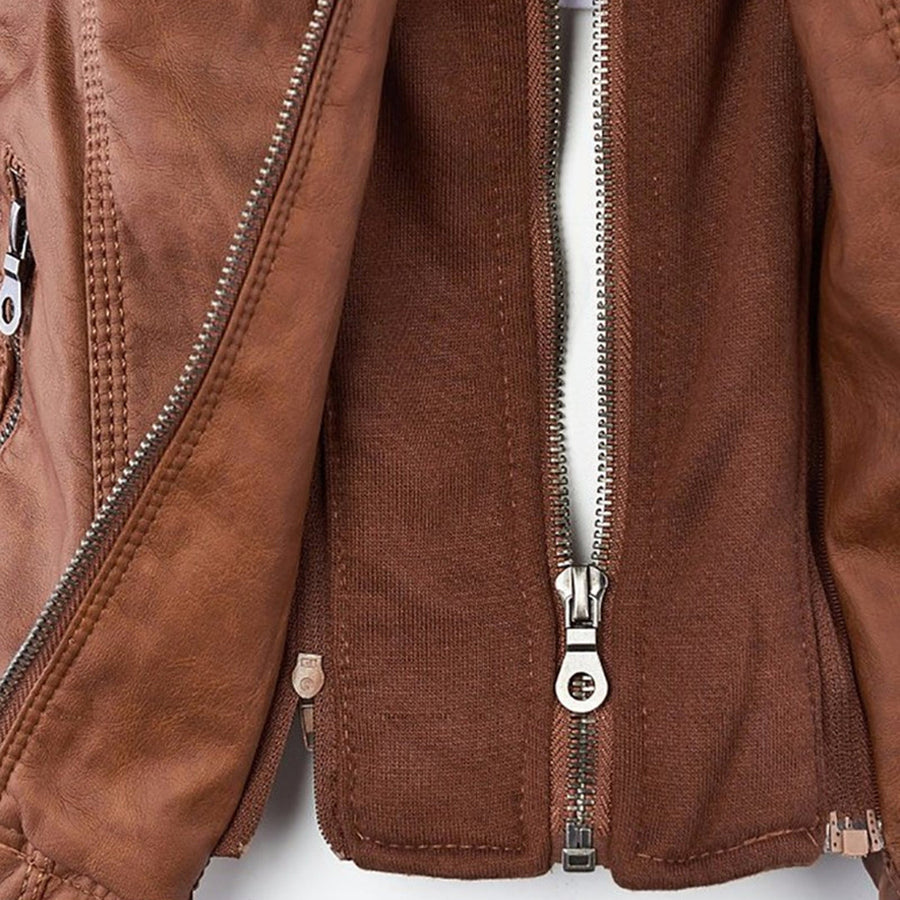 Callista | Cazadora biker con capucha