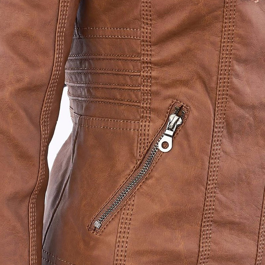 Callista | Cazadora biker con capucha