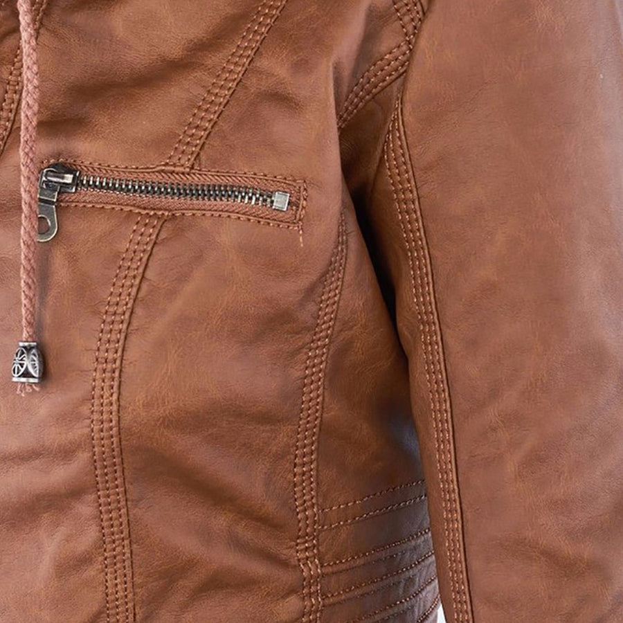 Callista | Cazadora biker con capucha