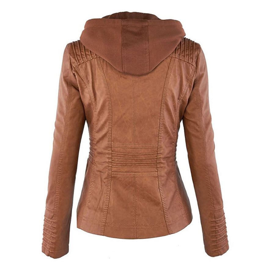 Callista | Cazadora biker con capucha