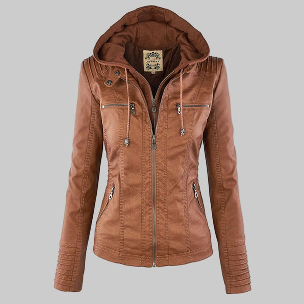 Callista | Cazadora biker con capucha