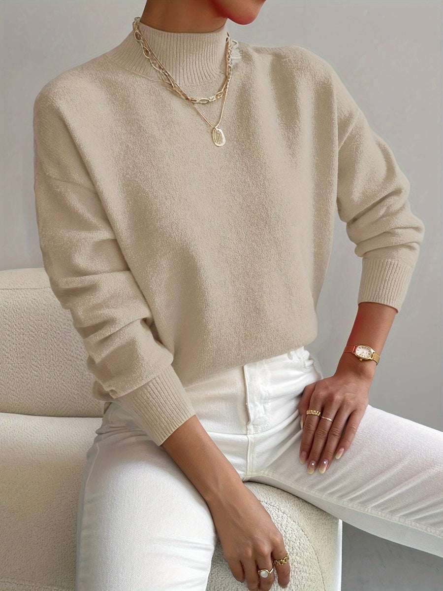 Cristina | Jersey de Cuello Alto Suave