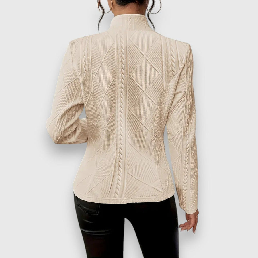 Loretta | Chaqueta de punto texturizada con botones