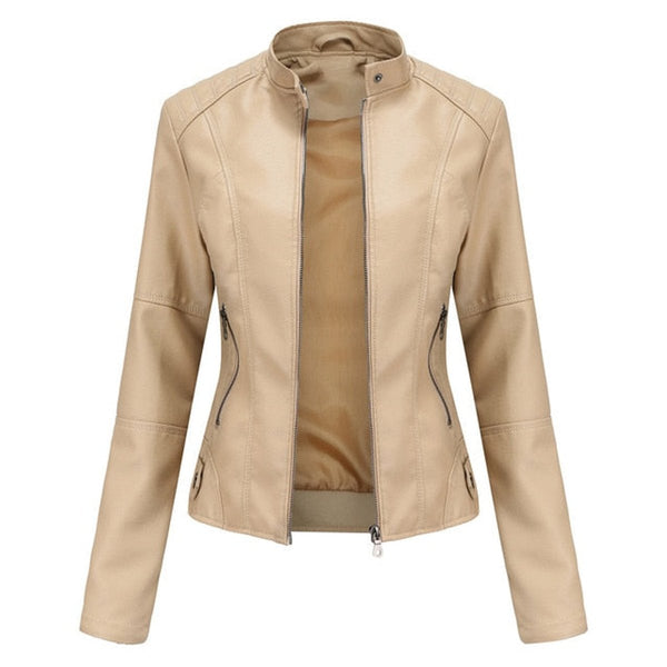Helen | Cazadora biker con cuello alto