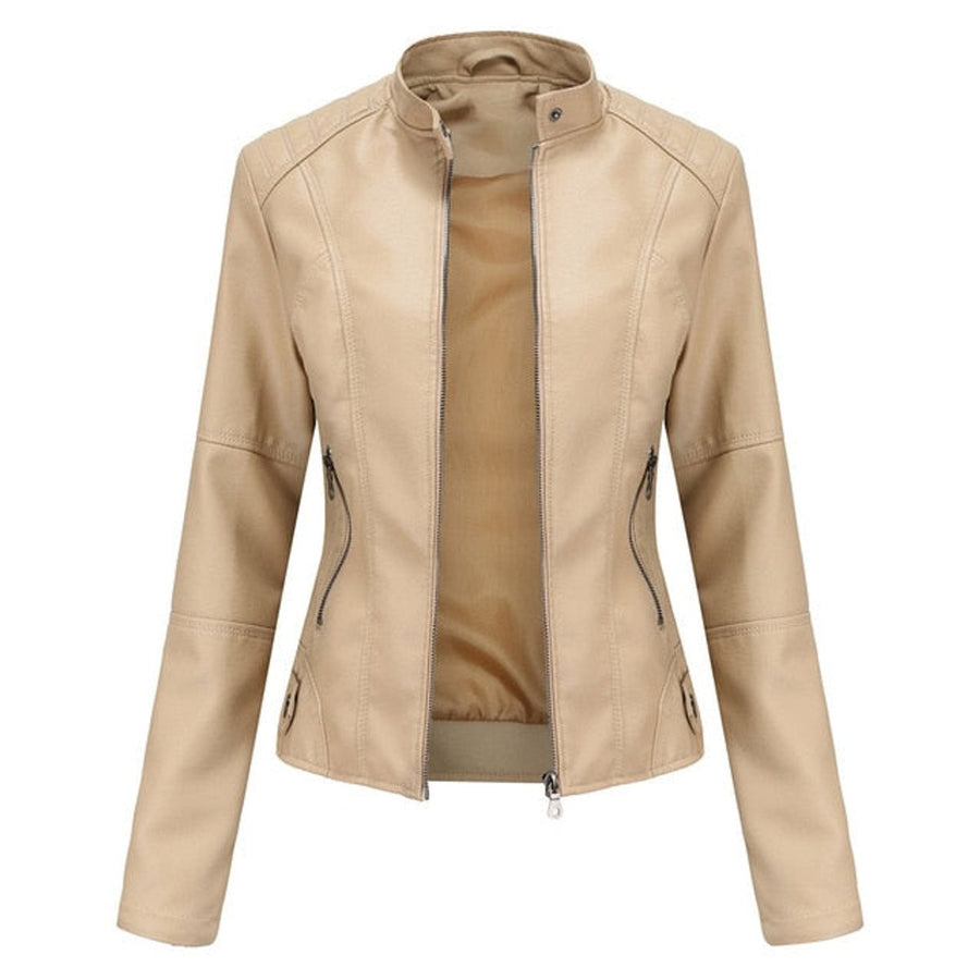 Helen | Cazadora biker con cuello alto