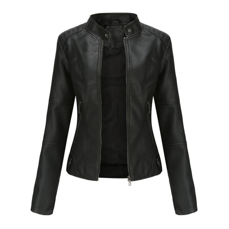Helen | Cazadora biker con cuello alto