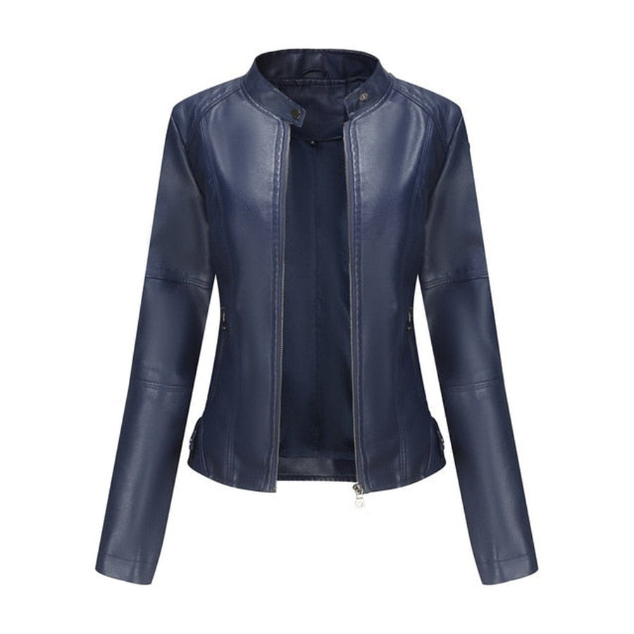 Helen | Cazadora biker con cuello alto
