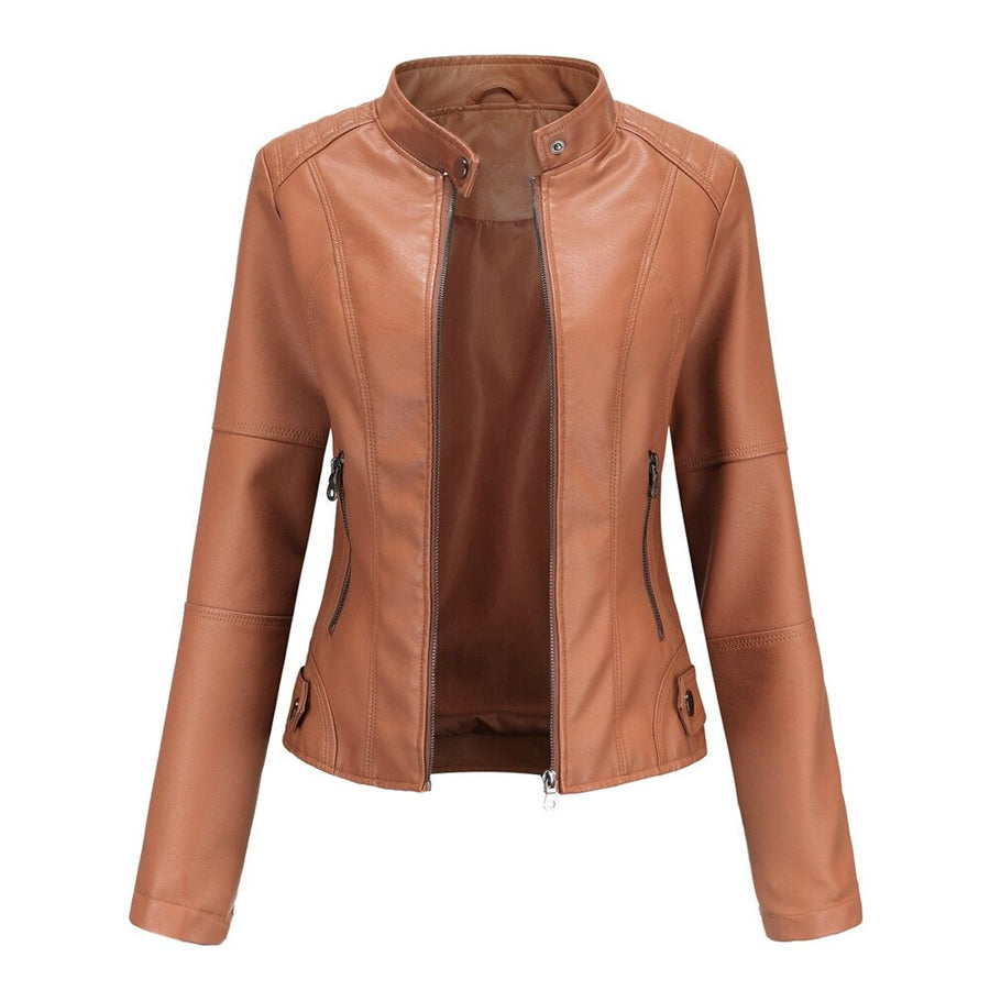 Helen | Cazadora biker con cuello alto