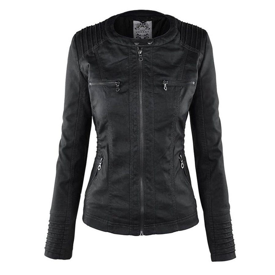 Lucinda | Cazadora biker con capucha desmontable