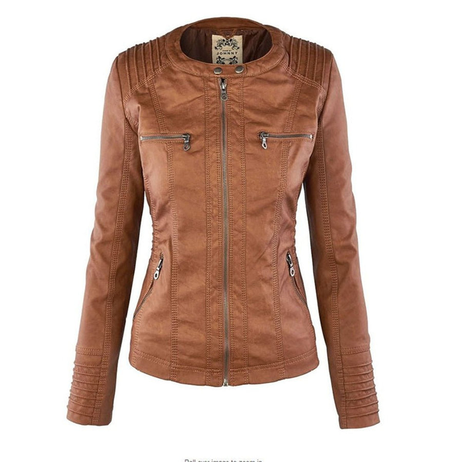Lucinda | Cazadora biker con capucha desmontable