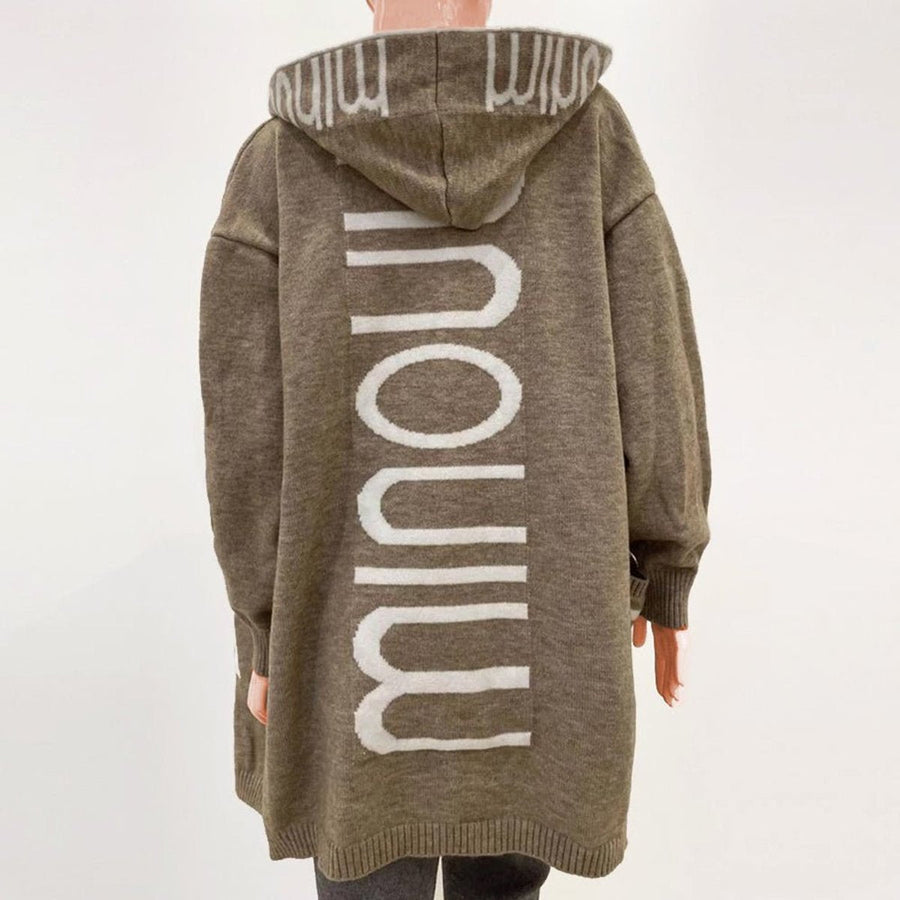 Rosabel | Chaqueta de punto abierta con capucha
