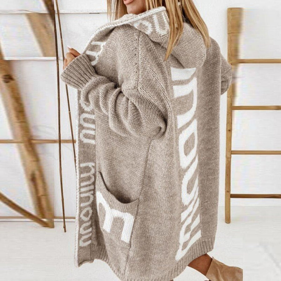 Rosabel | Chaqueta de punto abierta con capucha