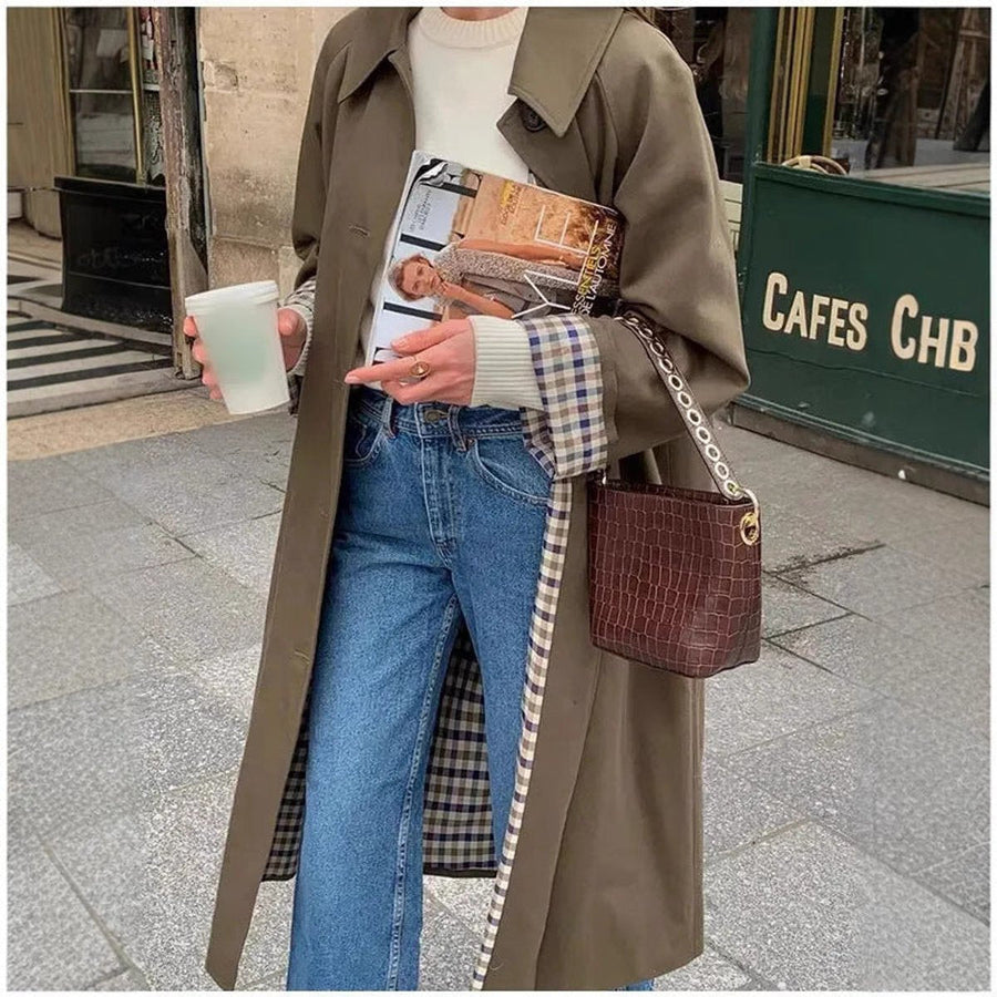 Lucia | Gabardina larga oversize