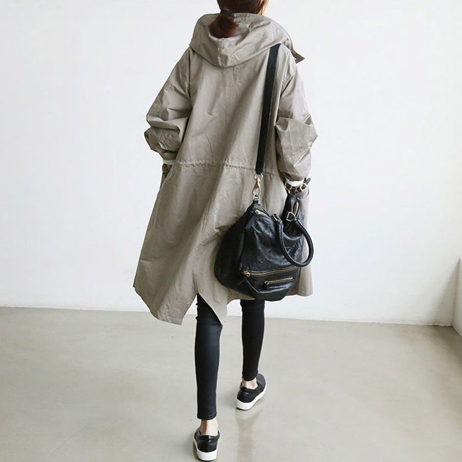 Maisie | Abrigo oversize con capucha y botones