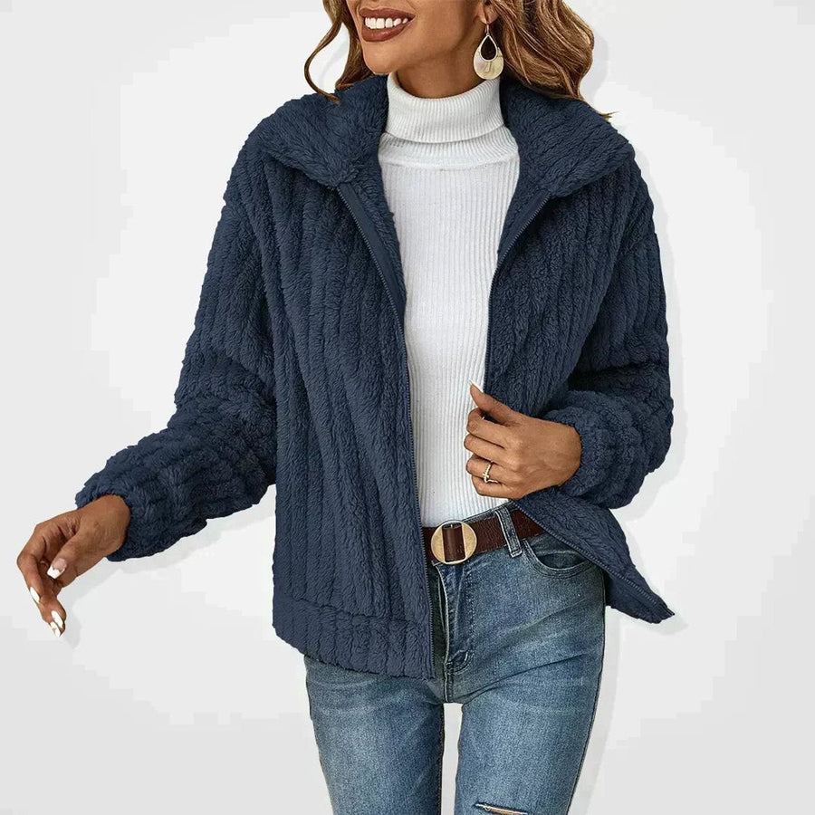 Roberta | Chaqueta suave con cremallera