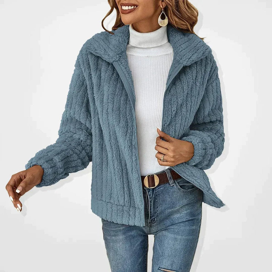Roberta | Chaqueta suave con cremallera