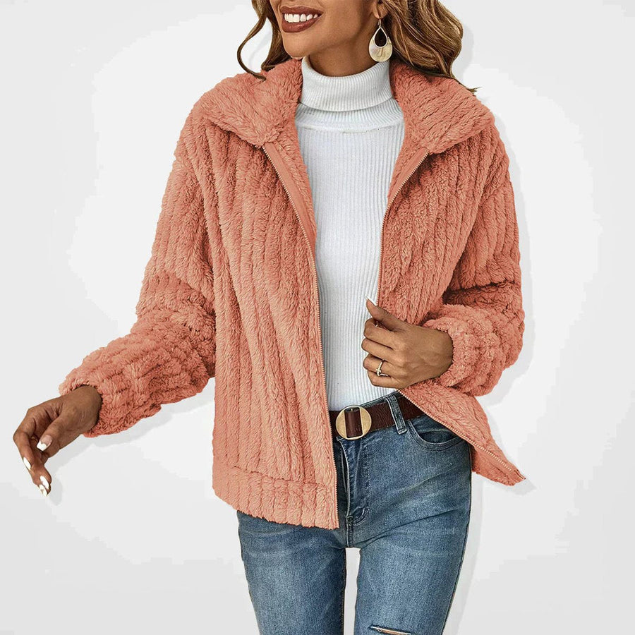 Roberta | Chaqueta suave con cremallera