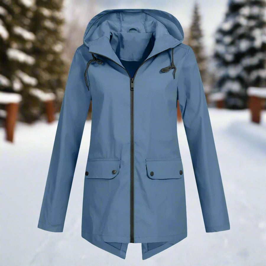 Lorraine | Chubasquero largo impermeable con capucha