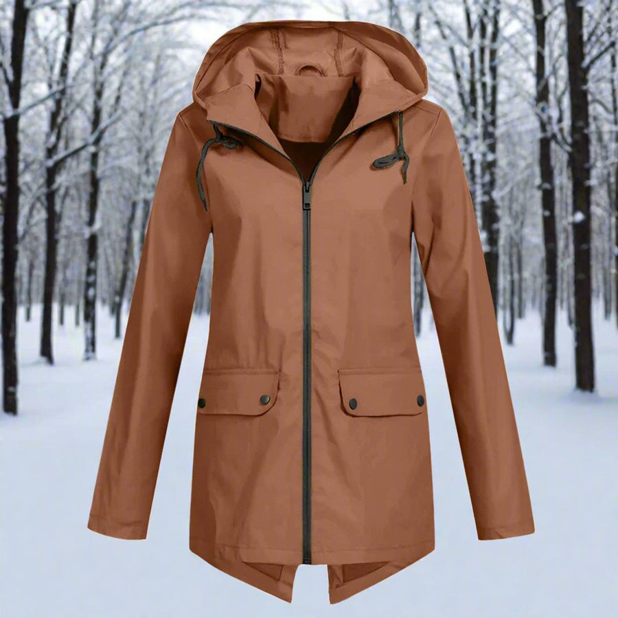 Lorraine | Chubasquero largo impermeable con capucha