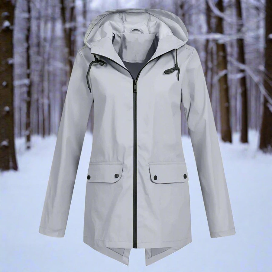 Lorraine | Chubasquero largo impermeable con capucha