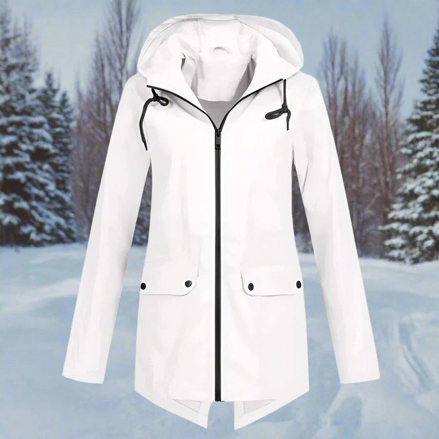 Lorraine | Chubasquero largo impermeable con capucha