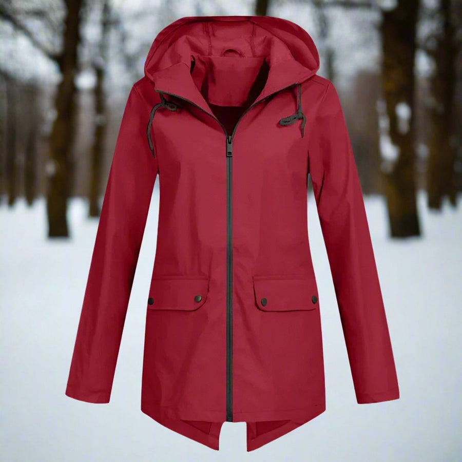 Lorraine | Chubasquero largo impermeable con capucha