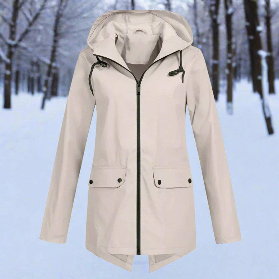 Lorraine | Chubasquero largo impermeable con capucha