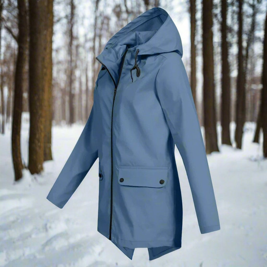 Lorraine | Chubasquero largo impermeable con capucha