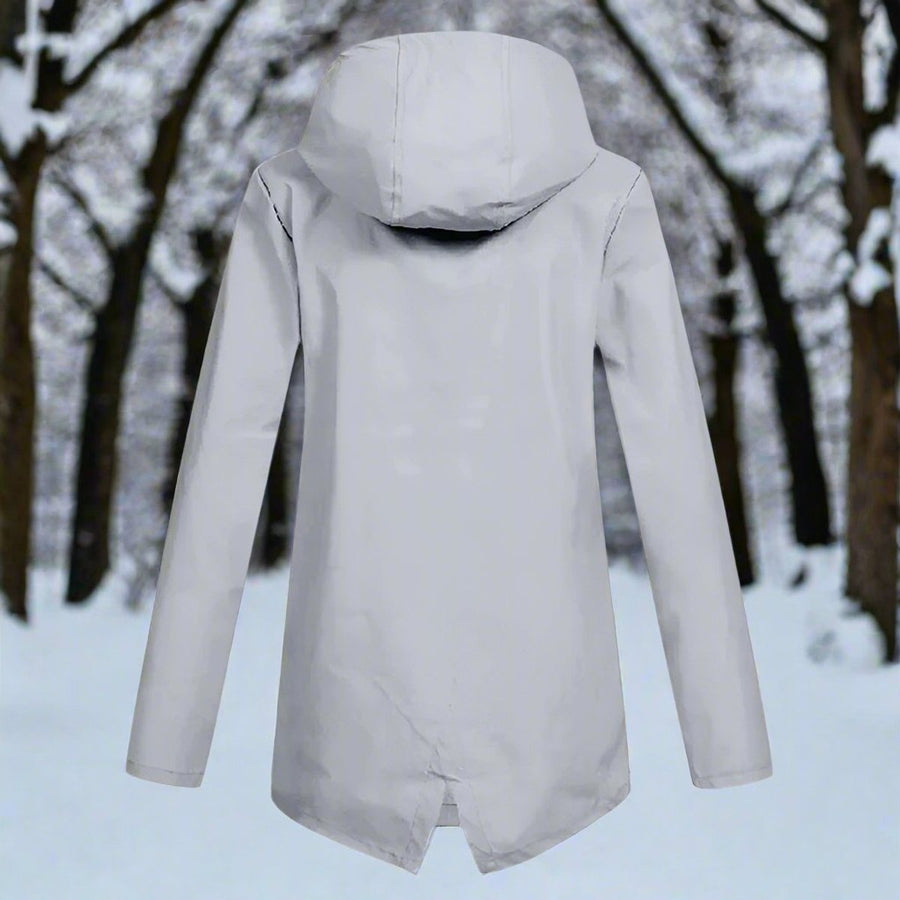 Lorraine | Chubasquero largo impermeable con capucha